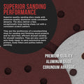 ProductionShop 5" Red 8-Hole Pattern Sanding Discs, 160 Disc Variety Pack, Grits 40, 60, 80, 100, 120, 150, 180, 220, 320, 400, 600, 800 - Hook &