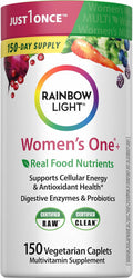 Rainbow Light Womens One High-Potency Daily Multivitamin, Womens Multivitamin Provides High-Potency Immune Support, with Vitamin C, Biotin and