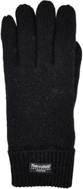 BRUCERIVER Men'S Pure Wool Knitted Gloves with Thinsulate Lining