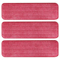 AmaVins 3 Pack Microfiber Cleaning Pads, Reusable Microfiber Mop Pads for 18 Inch Mop, Hardwood Floor Replacement Cleaning Mop Pads, Machine