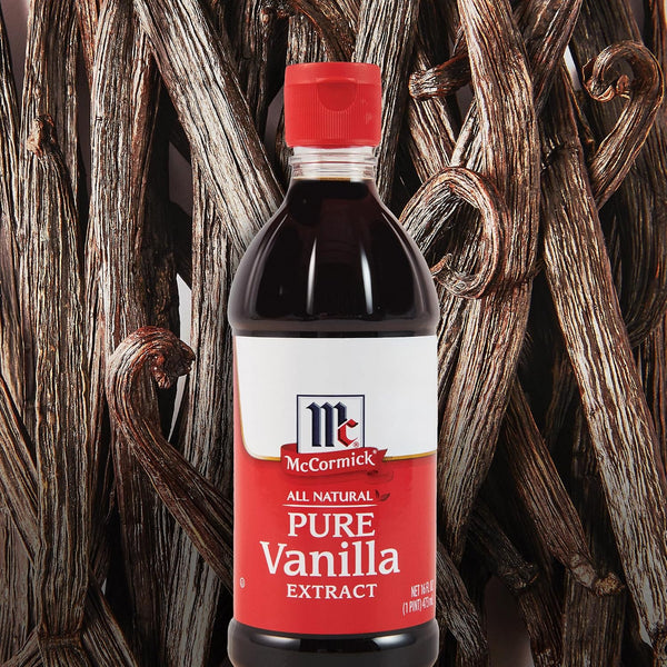 McCormick Vanilla Extract, Pure, No Corn Syrup, Gluten Free, Rich, Sweet Flavor and Aroma for Baking and Savory Dishes, 16 fl oz