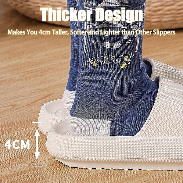 rosyclo Cloud Slippers for Women and Men, Pillow House Slippers Shower Shoes Indoor Slides Bathroom Sandals, Ultimate Comfort, Lightweight, Thick