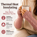 6 Pairs Arm Warmers Long Fingerless Gloves Womens Cable Knit Thermal Yoga Dance Gym Fashion Assorted B