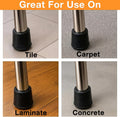 Shepherd Hardware 8761E Leg Tips 7/8-Inch inside Diameter Rubber Chair Leg Caps, 24 Pack, Black