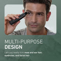 Panasonic Men’s Ear and Nose Hair Trimmer, Wet Dry Hypoallergenic Dual Edge Blade, Ear Hair Trimmer for Men - ER-GN30-H Black 1 Count (Pack of 1)