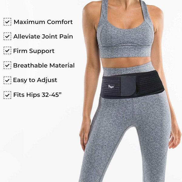 Posture Magic Sacroiliac SI Joint Support Belt for Women and Men - Reduce Sciatic, Pelvic, Lower Back and Leg Pain - Stabilize SI Joint (Regular