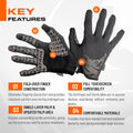 PIG Delta Utility Tactical Gloves, Touchscreen Compatible, High Dexterity, for Shooting, 1 Pair