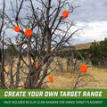 Target Holders - Choose Between Clay Claw Hangers or Caddy In Ground Stakes, Versatile for Shooting Practice Clay Claw 50 Pack