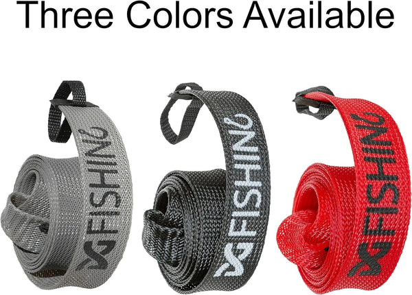 Fishing Rod Sleeve, 3 Pack, 7ft Spinning Rod Protector/Rod Sock/Rod Cover Black