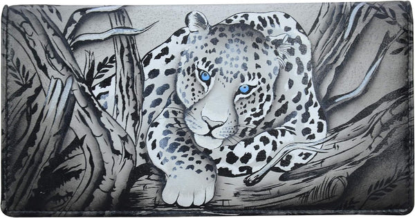 Anna by Anuschka Women's Hand-Painted Genuine Leather One Size African Leopard