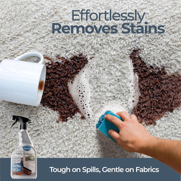 Forcefield® Fabric Cleaner Professional Strength, Deeply Penetrates Water Safe Fabric & Fibers of Upholstery, Clothing, Rugs & Carpeting - 22Oz