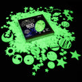 Glow in The Dark Stars for Ceiling, 500-Count, Largest Ceiling Glow Stars Assortment Includes Jumbo Sun, All 9 Planets, Bonus Moon and Entire Big