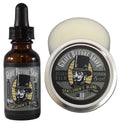 Grave Before Shave Gentlemen's Blend Beard Pack with Beard Balm and Beard Oil (Bourbon/Sandalwood Scent) 1.5 Ounce (Pack of 2)