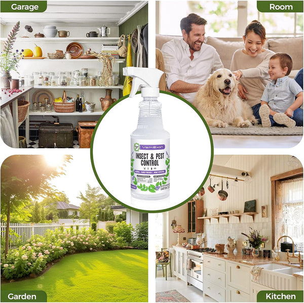 Peppermint Oil Insect & Pest Control Spray â 16Oz Natural Plant-Based Bug Killer for Spiders, Ants, Flies, and Other Insects, Safe for Home &