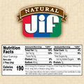 Jif Natural Creamy Peanut Butter Spread and Honey, 16 Oz. Jar | 7g protein per serving, 7% DV, See nutrition information for fat and saturated fat