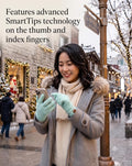 C.C Winter Warm Eco-Friendly Knit Chenille Touchscreen Texting Gloves Mint
