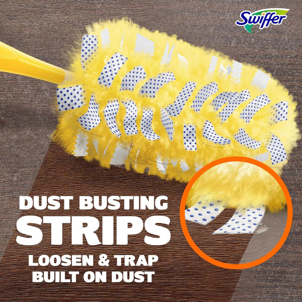 Swiffer Dusters Heavy Duty Multi-Surface Duster Refills for Cleaning, Unscented, 11 Count 1 Pack (11 Count) Ceiling Fan Duster
