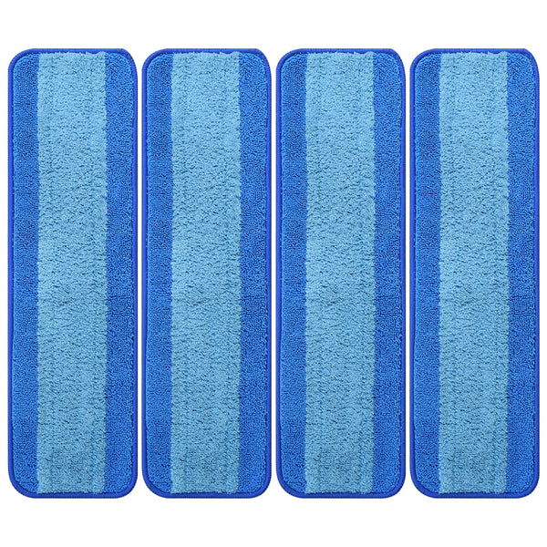 4 Pack Microfiber Cleaning Pad for Bona Mop, Reusable Spray Mop Pads Refills for Multi-Surface Floors, Washable Microfiber Mop Replacement Heads