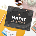 Clever Fox Habit Calendar Circle Ã¢ÂÂ 24-Month Inspirational Daily Habit Tracker with Colorful Pages Ã¢ÂÂ Routine & Goal Planner Journal (Black)