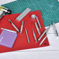 14Pcs Rivet Setter, Leather Die Punch Snap kit, Stainless Steel Rivet Setting Tool for Bag Making DIY Leather Crafts with Non Slip Base |