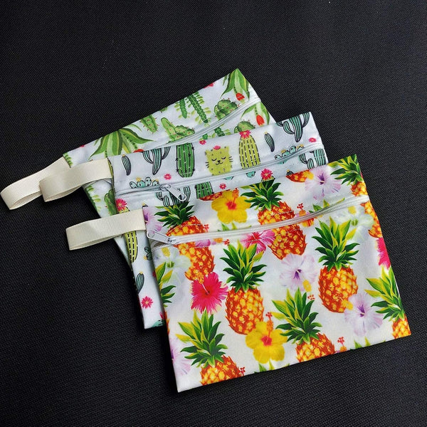 7pcs/Set Reusable Menstrual Pads Including 1pc Mini Wet Bag +6pcs Bamboo Charcoal Cloth Menstrual Incontinence Pads/Reusable Sanitary/Mama Panty