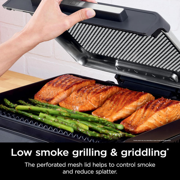 Ninja Griddle and Indoor Grill, 14’’, Electric Grill, For Steak, Burgers, Salmon, Veggies, and More, Pancake Griddle, Nonstick, Dishwasher Safe,