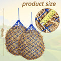 Fabbay 4 Pcs Slow Feed Hay Net Feeder Hay Bag for Horses Slow Feeder 40 Inch Length with 2 Inch Holes Hanging Horse Feed Net for Goat Cattle
