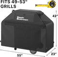 Simple Houseware 55 in. Heavy-Duty BBQ Gas Grill Cover, Waterproof 55''