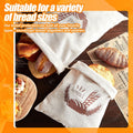 Dunzy 20 Pcs Linen Bread Bag for Homemade Bread Reusable 2 Sizes 10" x 12" and 11" x 17" Unbleached Container Drawstring Natural Bags Storage for