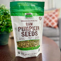 NOW Foods, Organic Pumpkin Seeds, Raw and Unsalted, Excellent Source of Protein and Iron, Certified Non-GMO, Keto-Friendly Snack, 12-Ounce
