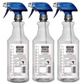 HARRIS Chemically Resistant Professional Empty Spray Bottles, 32oz (3-Pack), for Cleaning Solutions and Water 3 Count (Pack of 1)