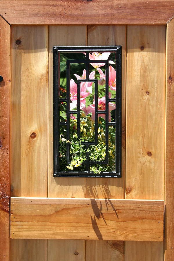 Nuvo Iron Decorative Insert for Fencing, Gates, Home, Garden - Rectangle, 17