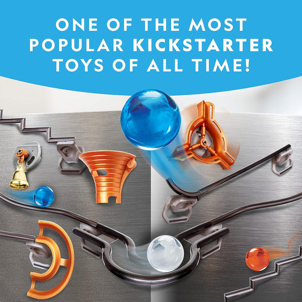 National Geographic Magnetic Marble Run STEM Building Set for Kids | Magnetic Track and Trick Pieces, Marble Maze, Engineering Toy, Creative