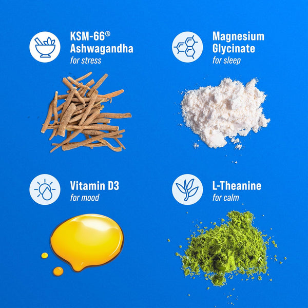 Supercalm Powdered Drink Mix, Raspberry Lemonade, L Theanine, Ksm-66 Ashwagandha, Magnesium Glycinate, Vitamin D 3, Supplements for Relaxation &