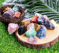 1 lb Bulk Rough Madagascar Stones Mix Large 1" Natural Raw Stones for Tumbling, Cabbing, Fountain Rocks, Decoration,Polishing, Wire Wrapping,