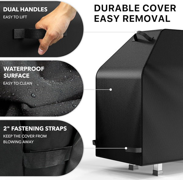 Simple Houseware 55 in. Heavy-Duty BBQ Gas Grill Cover, Waterproof 55''