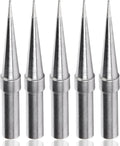 Yakamoz 5Pcs ET Series Soldering Iron Tips ETO Soldering Tip Set Replacement Solder Tips for Weller WE1010NA WES51 WES50 PES51 PES50 WEP70 EC1002