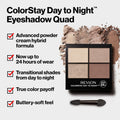 Revlon Colorstay Day to Night Eyeshadow Quad, Valentine'S Day Makeup Gifts for Women, Longwear Shadow Palette with Transitional Shades and Buttery