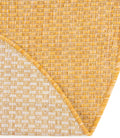 Unique Loom Collection Casual Transitional Solid Heathered Indoor/Outdoor Flatweave Area Rug (2' 2" X 3' 1" Oval, Corn Harvest Yellow)