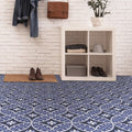 FloorPops Capri Peel and Stick Floor Tiles, Multicolor Geometric Removable Vinyl Flooring, Self Adhesive Floor Tiles for Kitchen Bathroom Entryway