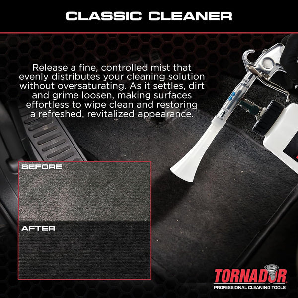 Tornador Z-010 Classic Car Cleaning Tool | Cyclonic Air Action for Interior & Exterior Surfaces | Cleans & Air Dries in Seconds | Essential