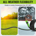 WORKPRO 5/8 in X 10 FT Garden Hose, Heavy Duty, Flexible, Lightweight Water Hose with Bi-Material 360° Rotation Handle, 3/4" GHT Solid Brass