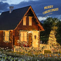 JMEXSUSS 168FT 600 LED String Lights for Outside Clear Wire, Warm White Christmas Lights Outdoor Waterproof, Tree Lights Outdoor Plug in for Patio