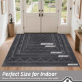 BEQHAUSE Dirt Trapper Door Mat 20" x 32", Doormat Non-Slip, Dark Grey | Entryway Rugs Washable, Dog Door Mat Stain Resistant and Absorbent Welcome