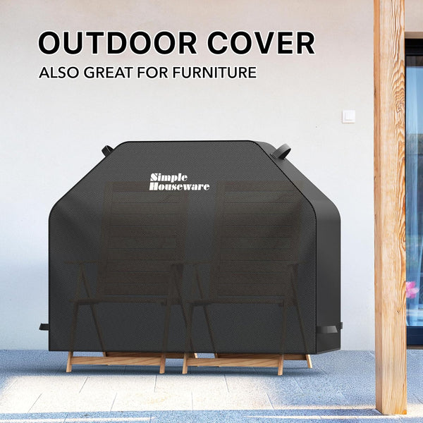 Simple Houseware 55 in. Heavy-Duty BBQ Gas Grill Cover, Waterproof 55''