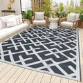 LILIOFFIC Outdoor Rug for Patio , 5'X8' Waterproof Plastic Patio Mat, Reversible Camping Rugs, Rv, Porch, Deck, Camper, Balcony,