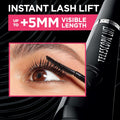 L'Oreal Paris Telescopic Lift Mascara, Lengthening and Volumizing Eye Makeup, Lash Lift with up to 36HR Wear, Washable, Blackest Black, 0.33 Fl Oz