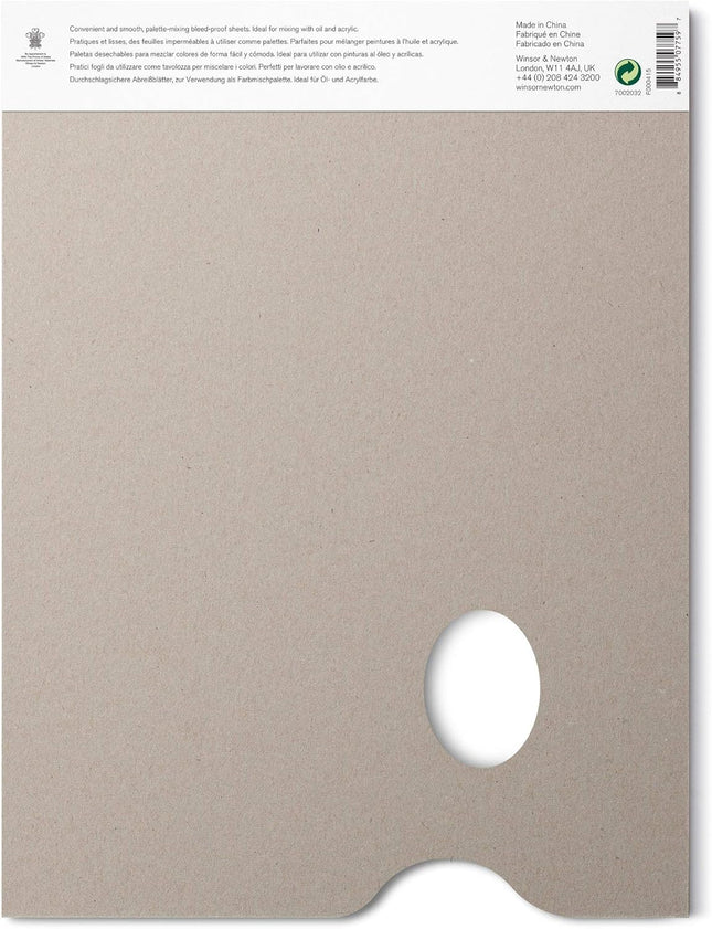 Winsor & Newton Professional Tear off Palette Paper, Transparent 9-X-12-Inch