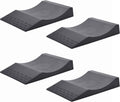 Maxsa 37353 Park Right Tire Saver Ramps for Flat Spot Flat Tire Prevention and Vehicle Storage for Vehicles up to 10 Tons, Black, Set of 4
