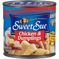 Sweet Sue Chicken & Dumplings, 24 oz Can - Heat and Serve Soup Meal - 14g Protein per Serving - Made from Scratch Recipe 24 Ounce (Pack of 1)